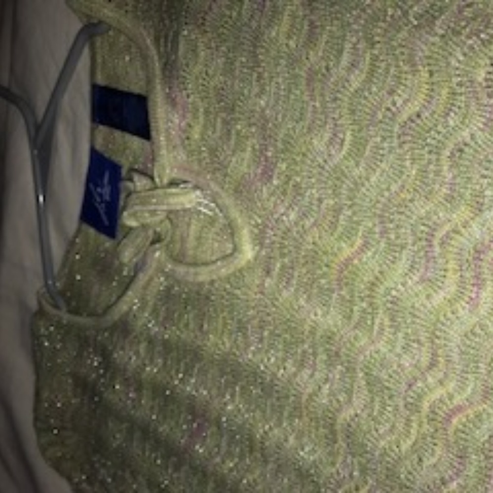 long sleeved shimmery shirt
